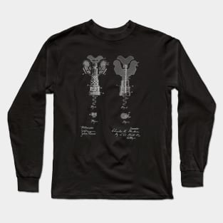 Corkscrew Vintage Patent Drawing Long Sleeve T-Shirt